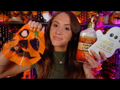 ASMR The Pumpkin Spa & Skincare 🎃 (layered sounds, personal attention, fall facial)