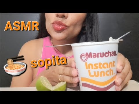 ASMR | 🍜 MARUCHAN | SONIDOS RELAJANTES #asmrsounds #asmreating