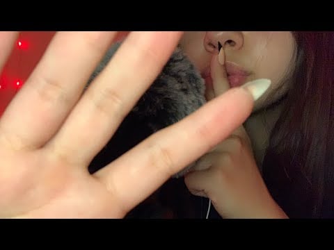 ASMR | Shushing you | Covering your mouth