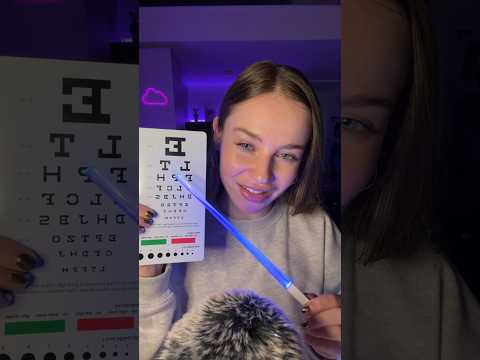 Eye exam ASMR👀✨ #asmreyeexam#asmreyetest#asmrlighttriggers#asmrrelaxing#asmrsleep#asmrforsleep#asmr