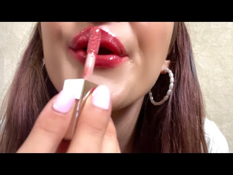 ASMR | Up Close Mouth Sounds & Lipgloss Application/Pumping! 💋💄👄