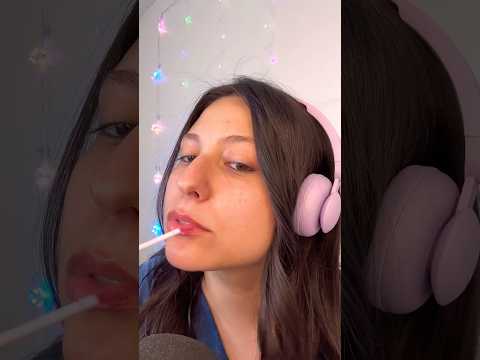 #asmr Lipgloss Application and Kisses #mouthsounds #shorts