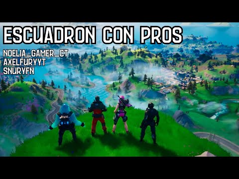 GAMEPLAY de FORTNITE en ASMR 😲ESCUADRONES CON 3 PROS😲