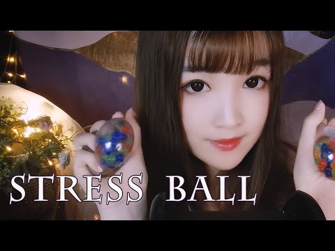 【ASMR 少寒 109】指間揉捏，解壓球手部按摩，黏黏的聲音，超解壓