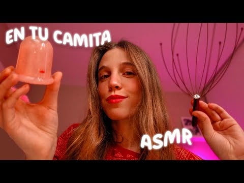 ASMR en tu CAMITA 🌙 💆🏼‍♀️ te duermo profundo con atención personal y masajes ✨