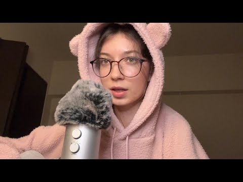 ASMR ear to ear whispers & soft speaking (high sensitivity)