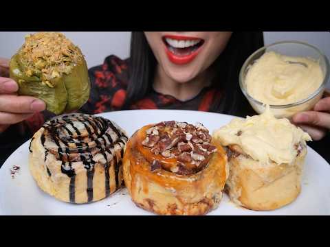 CINNAMON ROLL (ASMR EATING SOUND) NO TALKING | SAS-ASMR