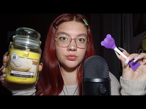 CANDELA SCOPPIETTANTE (Fire Crackling) e MIC SCRATCHING 😴💜 | ASMR ITA