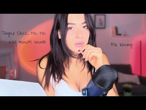 ASMR to Make You SLEEP FAST 😴 Wet Clicks, Crisp Mouth Sounds,& Soft Whispered Story.