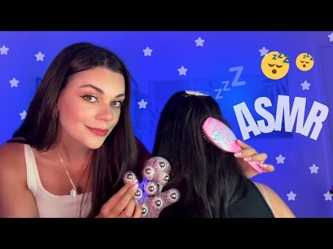 ASMR APLICADO: Massagem Relaxante No Cabelo De Uma Pessoa Real 😴