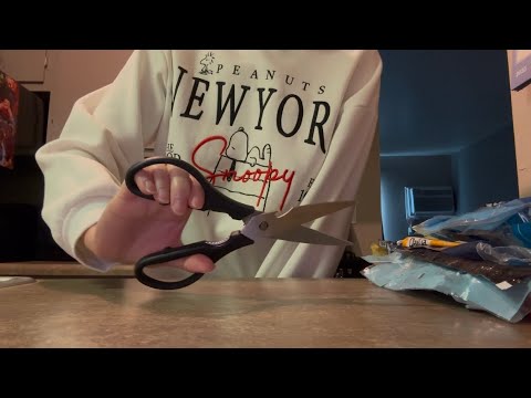 ASMR Cutting Up Plastic For My Ecobrick