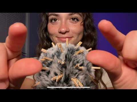 ASMR | fluffy mic plucking with -CK -CK sounds