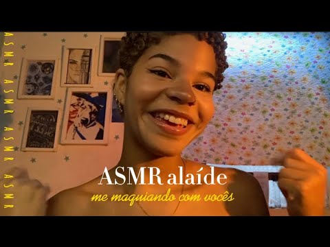 ASMR CONVERSANDO E ME MAQUIANDO COM VOCÊS! | diversos triggers extremamente relaxantes.