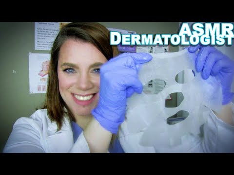 ASMR Medical - Dermatology Exam (Up Close Exam w Light, Scalp & Lymphatic Massage, Face Mask)