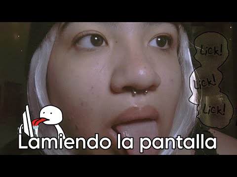 Asmr ♡ LAMIENDO LA PANTALLA P.2 (screen licking)