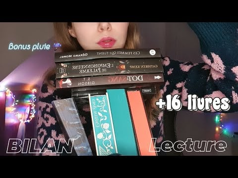 ASMR ☔️ BILAN LECTURE [Livres & Ambiance Pluie]