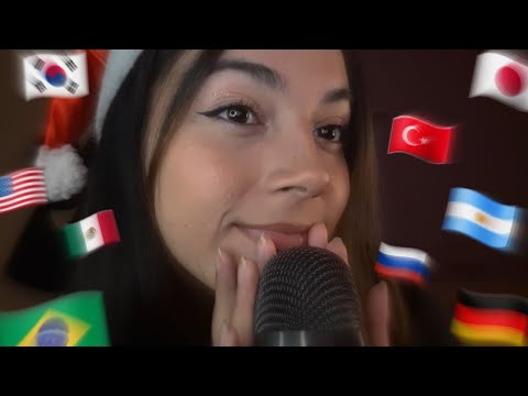 Saying MERRY CHRISTMAS in 10 languages 🎄🤶🏻 | SAYU ASMR