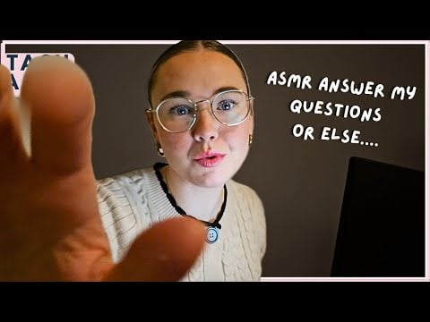 ASMR Answer my questions OR ELSE! (keyboard tingles)