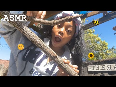 ASMR| ASMR In The Nature ASMR Edition🌻🌞🐝🫶🏽 (Watch Till End!)😂