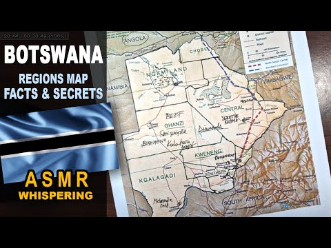 ASMR: BOTSWANA regions map outline | Key Facts and Highlights | ASMR maps and facts