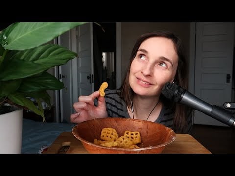 Eating Herring and Dutch Ham and Cheese Chips ASMR