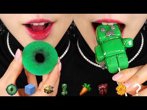 MINECRAFT FOOD ASMR IN REAL LIFE ASMR 🐮 MINECRAFT ERASER UNBOXING 🧊
