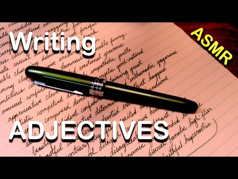 Pen ASMR - Writing in Cursive