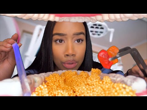 ASMR Dentist Cleans Your Teeth & Eats The Candy Out Of It 🦷🍫ASMR Dentist Role-play