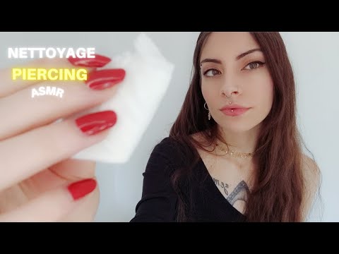 🖤ASMR FRANÇAIS | ROLEPLAY | CONTROLE ET NETTOYAGE DES PIERCINGS | LATEX GLOVES | CHUCHOTEMENT 🖤