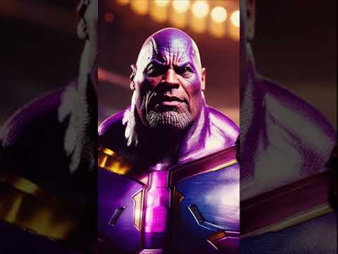 Нейросеть рисует Дуэйн Скала Джонсон Танос / The neural network draws Dwayne Johnson Thanos