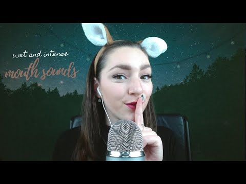 ASMR wet mouth sounds on 100 % sensitivity [no talking]