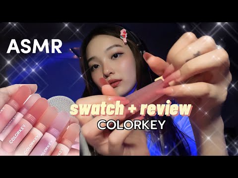 ASMR // Swatch 10 Thỏi Son Colorkey!💋💄✨ - softspoken, mouthsound, nails tapping,…| Deadzonnne
