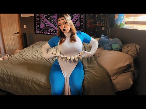 asmr- mystique costume rubbing scratching & tapping 💖