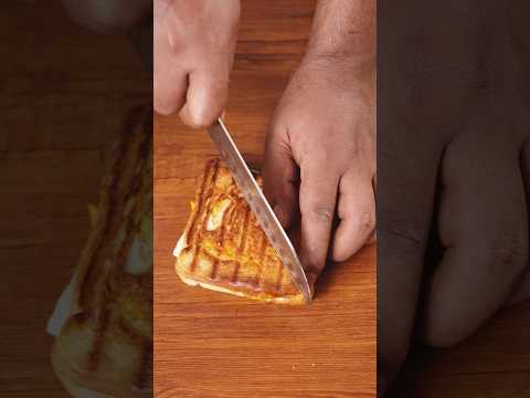 🔥 ASMR Paneer Tikka Sandwich | Cheesy Grilled Sandwich | Satisfying Cooking Sounds 🥪 #shorts