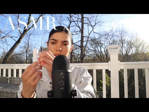 ASMR outside (random triggers)