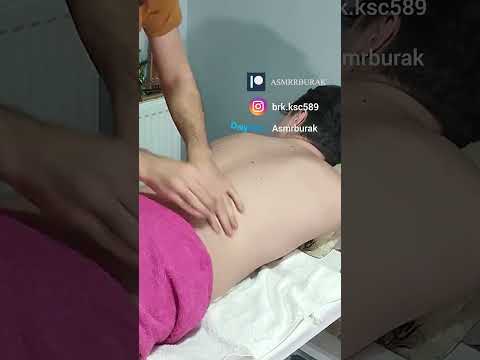 VERY RELAXING BACK MASSAGE THERAPY STRESS RELIEF #asmr  #massage #relaxing #shorts #satisfying