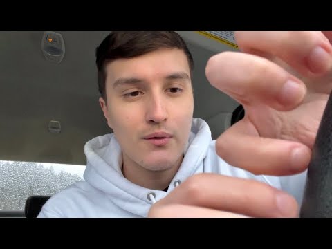 ASMR In My Car 🚗 (lofi asmr) whispering, tapping, scratching