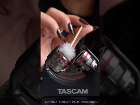 ASMR Tascam Ear Cleaning With Fluffy Ear Pick 😴 #asmr