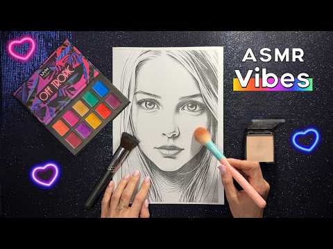 ASMR - Макияж портрету, близкий липкий шепот - АСМР