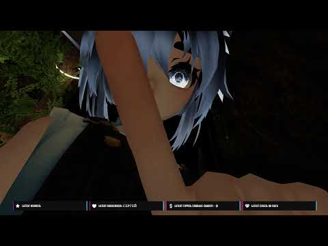 [ASMR-VRC] Enjoy the evening with me (Hand Movements, Finger Brushing, Nuzzles) - No talking