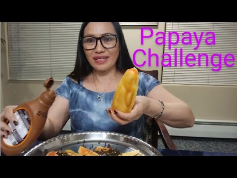 PAPAYA WITH HERSHEY CARAMEL CHALLENGE: Igorota Life in America Denver Colorado