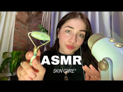 ASMR: Te hago la rutina de Skin care routine en tu carita 💕 para que te relajes y te duermas 💤😴