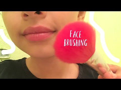 ASMR Face Brushing + Whispers