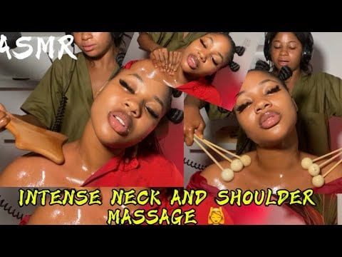 ASMR💫INTENSE NECK AND SHOULDER MASSAGE 