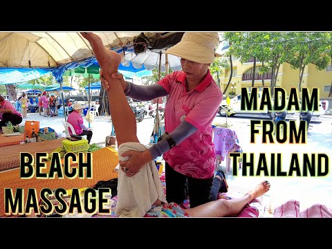 ASMR Thai beach street massage.