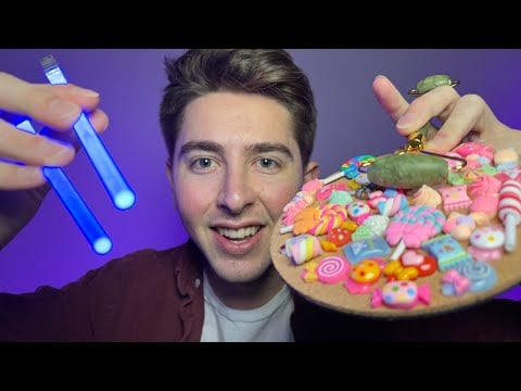 ASMR For People Who Only Want Visual Tingles (lens touching, light sticks, hand movements)