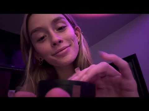 doing your makeup FAST ASMR 💝 (mouth sounds, tapping 🤓)
