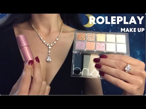 ASMR ROLEPLAY Make up de star * Je te maquille