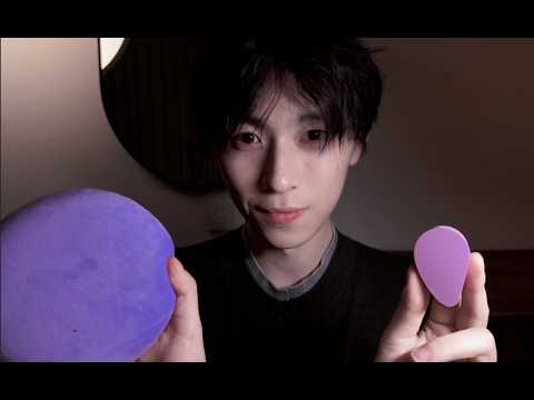 ASMR | Giving My Crush (You) a Makeover 🎨 Colored Contacts & Face Brushing