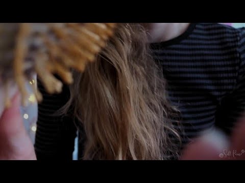 ASMR | Brushing my Hair and your Hair (with sounds)💆‍♀️ | Whispered, Hair play, Requested
